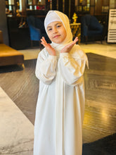 Kids Basic White Abaya-255