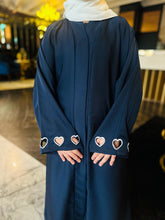 Kids Heart Embriodery Abaya-256