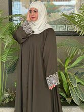 Olive Luxe Embroidered Abaya
