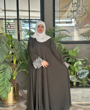Olive Luxe Embroidered Abaya