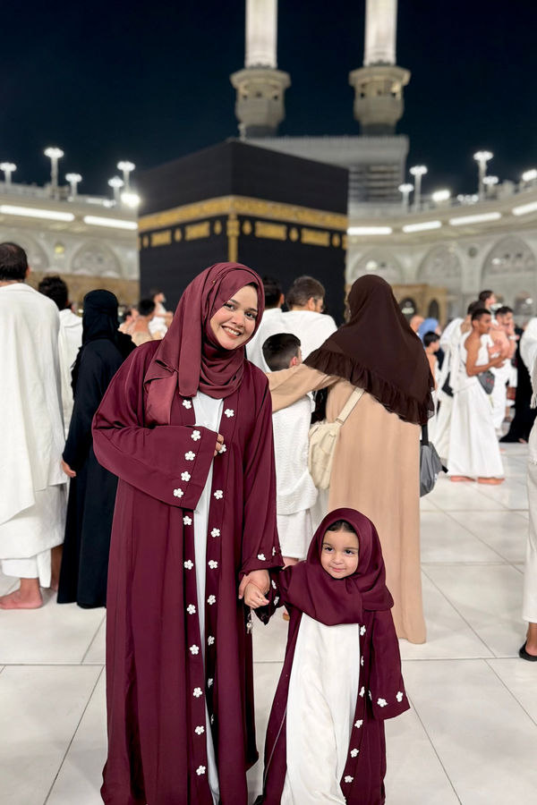 Ward Al Jannah 2PC Mommy and Me  Abaya
