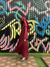 Dania's Decent Maroon Abaya-28