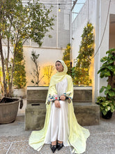 Premium Butter Yellow 2pc Abaya Set