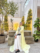 Premium Butter Yellow 2pc Abaya Set