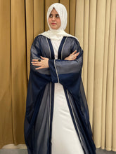 Elegant Shimmer Chiffon abaya 2pc-173