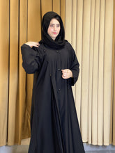 Elegant Buttoned Abaya-157