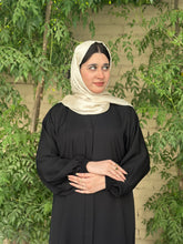 Hina Front Open Abaya (Black)-04