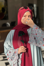 Cloud Blue women Abaya