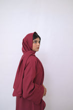 Dania's Decent Maroon Abaya-28