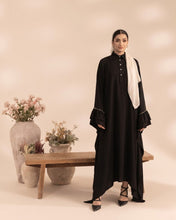 Pearl Trim Bell Sleeve Kaftan