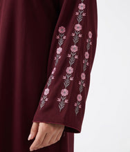 Floral Vine Emb Abaya