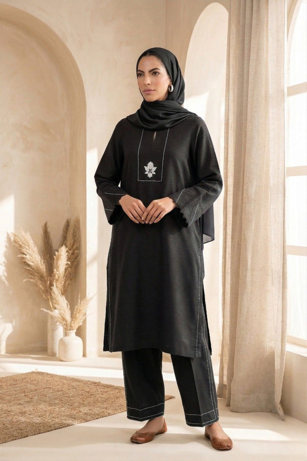 Heritage Stitch Embroidered Co‑ord Set