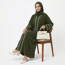 Willow Vine Embroidered Abaya