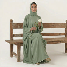 2 PC PIPING ABAYA