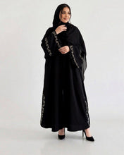 Golden Laurel Embroidered Abaya