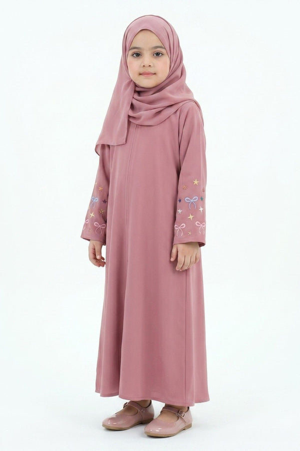 Bow & Star Sleeve Abaya