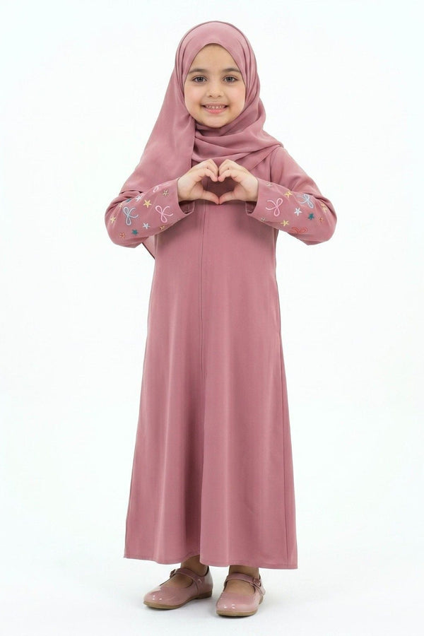 Bow & Star Sleeve Abaya