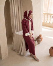 Contrast Cuff Side‑Slit Set