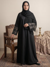 Gridline Cuff Abaya