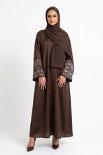 Gridline Cuff Abaya