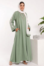 Fern Line  Embroidered Abaya