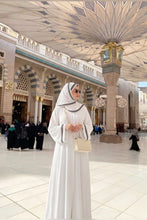 Basic Abaya with Embroidered Hijab