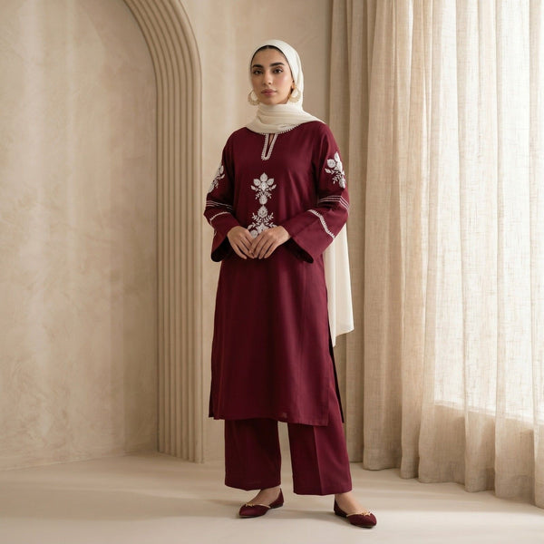 Zahra Embroidered Grace Co-ord Set