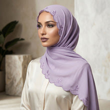 Liyana Petal Edge Embroidered Hijab