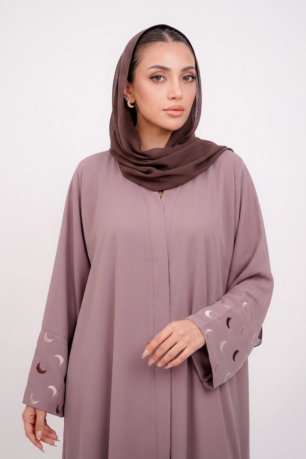 Lunar Motif Sleeve Abaya