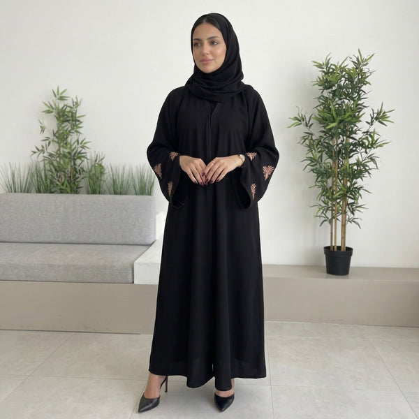 Nayra Palm Embroidered Abaya