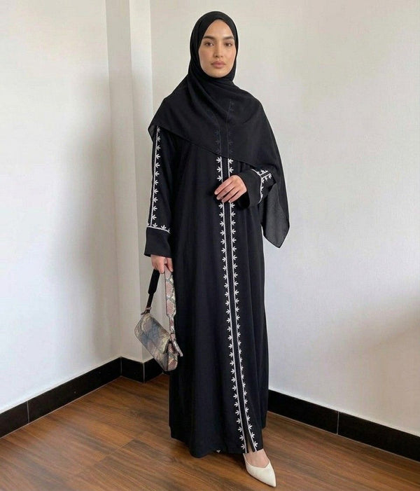 Reya Embroidered Flow Abaya