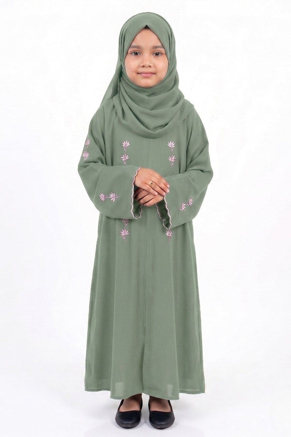 Petal Glow Abaya