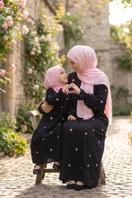 Mini Flower Mumy And Me Abaya Set