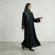 Noor Embroidered Black Abaya