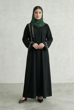 Noor Embroidered Black Abaya