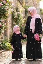 Mini Flower Mumy And Me Abaya Set