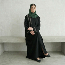 Noor Embroidered Black Abaya