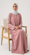 Azure Elegance Embroidered Abaya