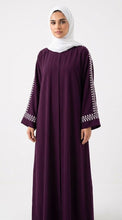 Azure Elegance Embroidered Abaya