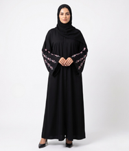 Floral Vine Emb Abaya