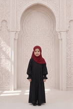 Kids abaya with sleeves pearls