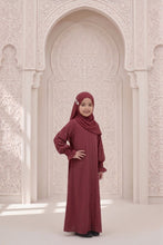 Kids abaya with sleeves pearls