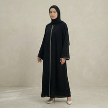 Lace‑Front Black Elegance Abaya