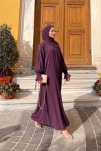Abaya with sleeves pearls