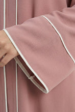 Pink Pinstripe Elegance Abaya