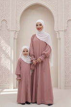 Black Abaya with sleeves Pearls  Mommy & Me Abaya Set