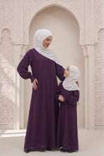 Black Abaya with sleeves Pearls  Mommy & Me Abaya Set