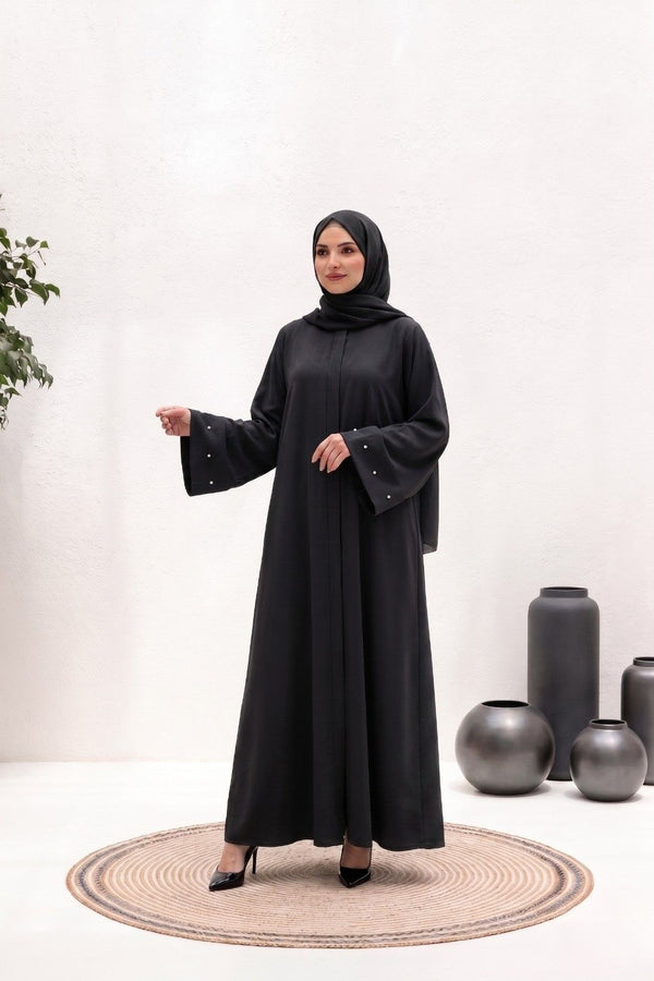 Divine Pearl Drape women abaya