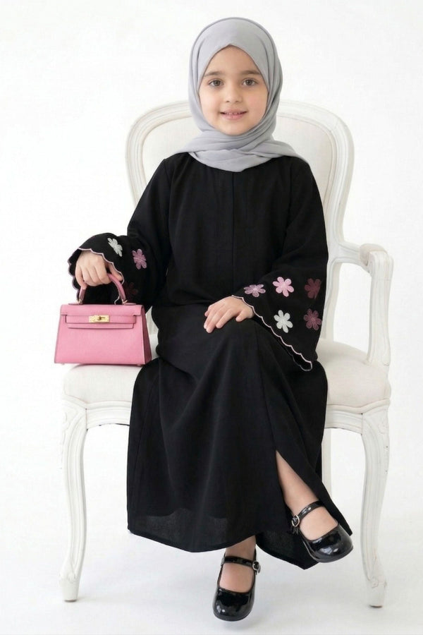 Floral Embroidered  Abaya