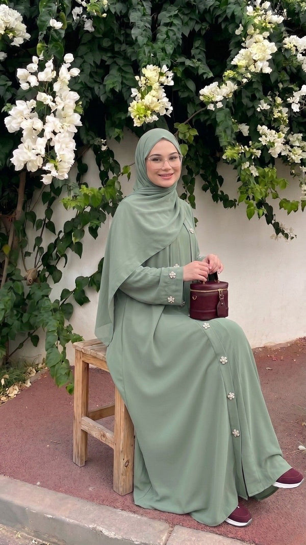 Ward Al Jannah 2PC Abaya